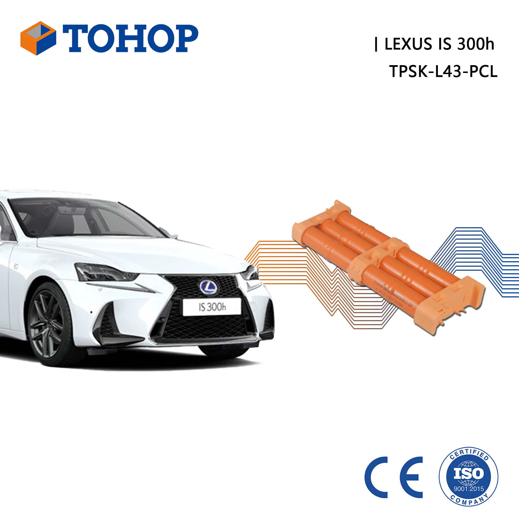 Lexus IS300h Hybrid Batterie Ersatzzelle 14,4V 6,5Ah Zylindrisch