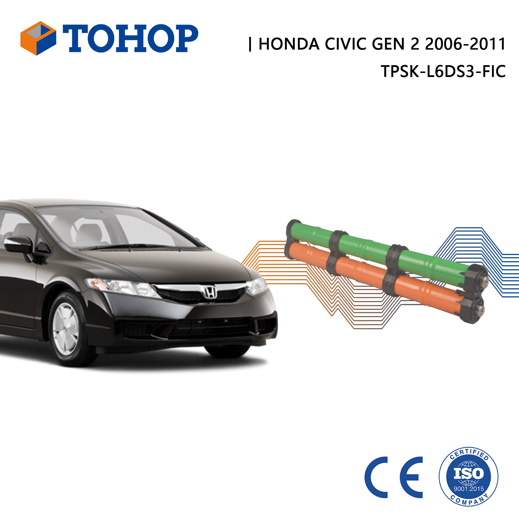 Wiederaufladbare Gen.2 Honda Civic 2009 Hybrid Batteriezelle für HEV