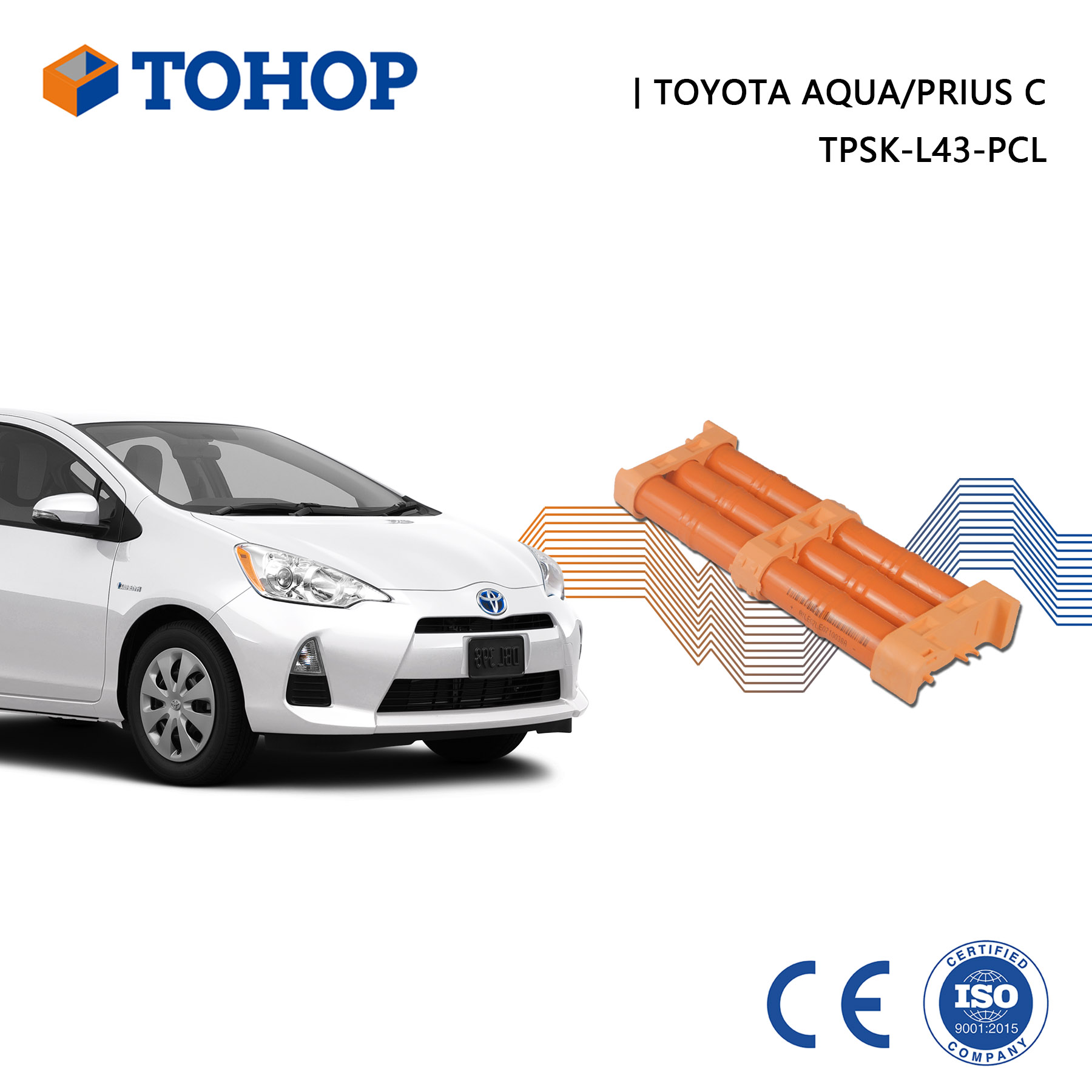 Toyota Aqua 14,4 V 6,5 Ah Ersatz-Hybridbatterie für HEV