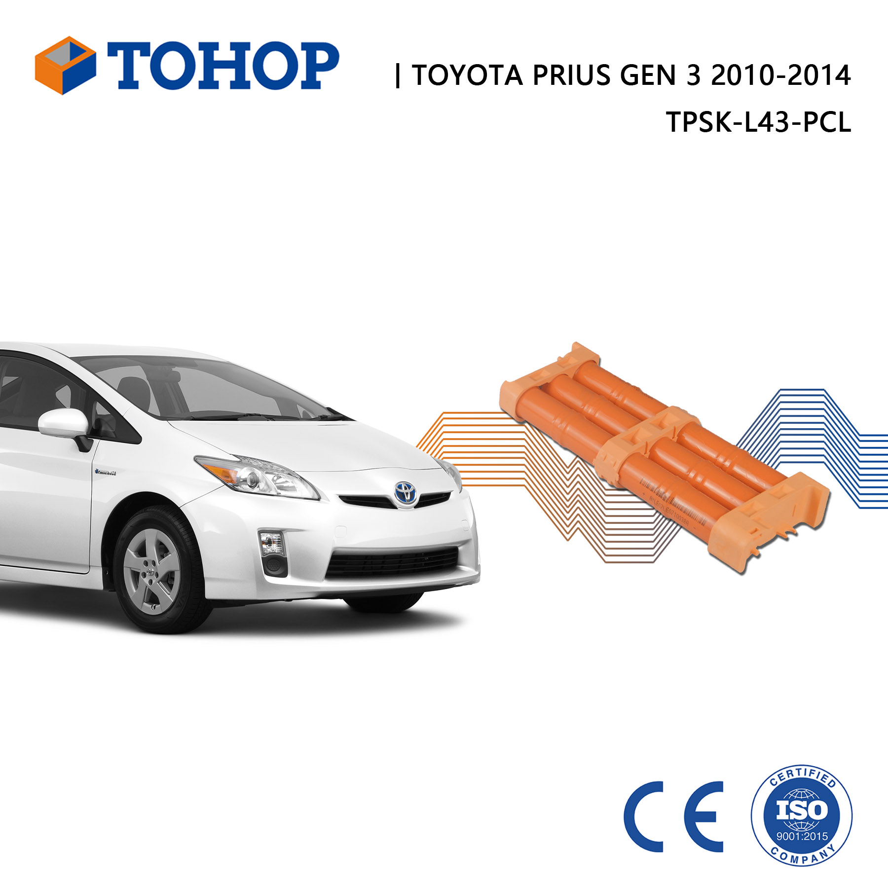 7,2 V 14,4 V 6,5 Ah Hochleistungs-Ni-MH-Hybrid-Autobatterie für Toyota Prius Hybrid-Ersatzbatterie