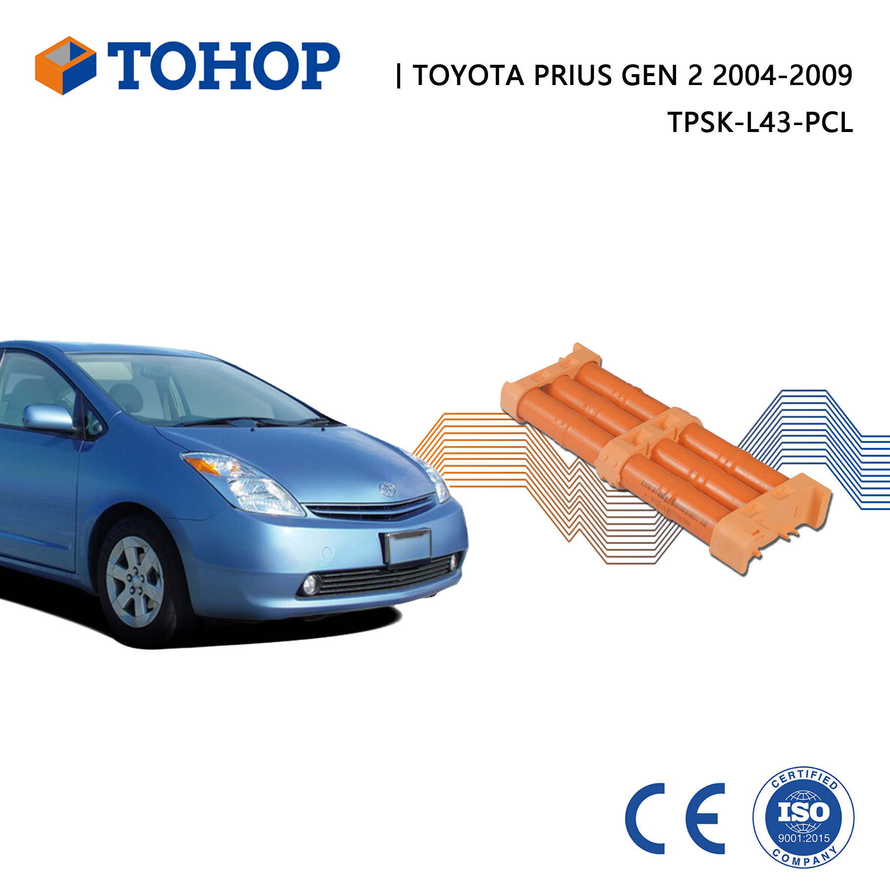 14,4 V 6,5 Ah Neuer Toyota Prius Gen 2 Batteriezellenaustausch 2004–2009