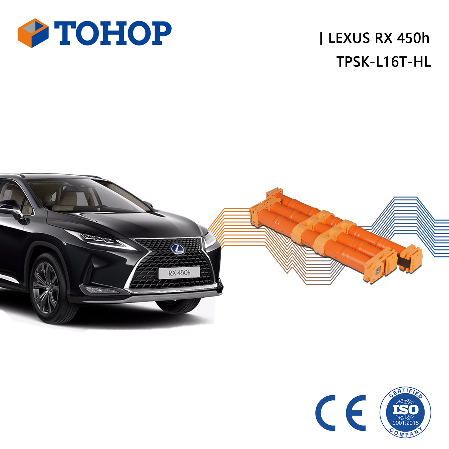 Lexus RX 450h Hybrid-Autobatterie 19,2 V 6,5 Ah Ersatz-Nimh-Zelle