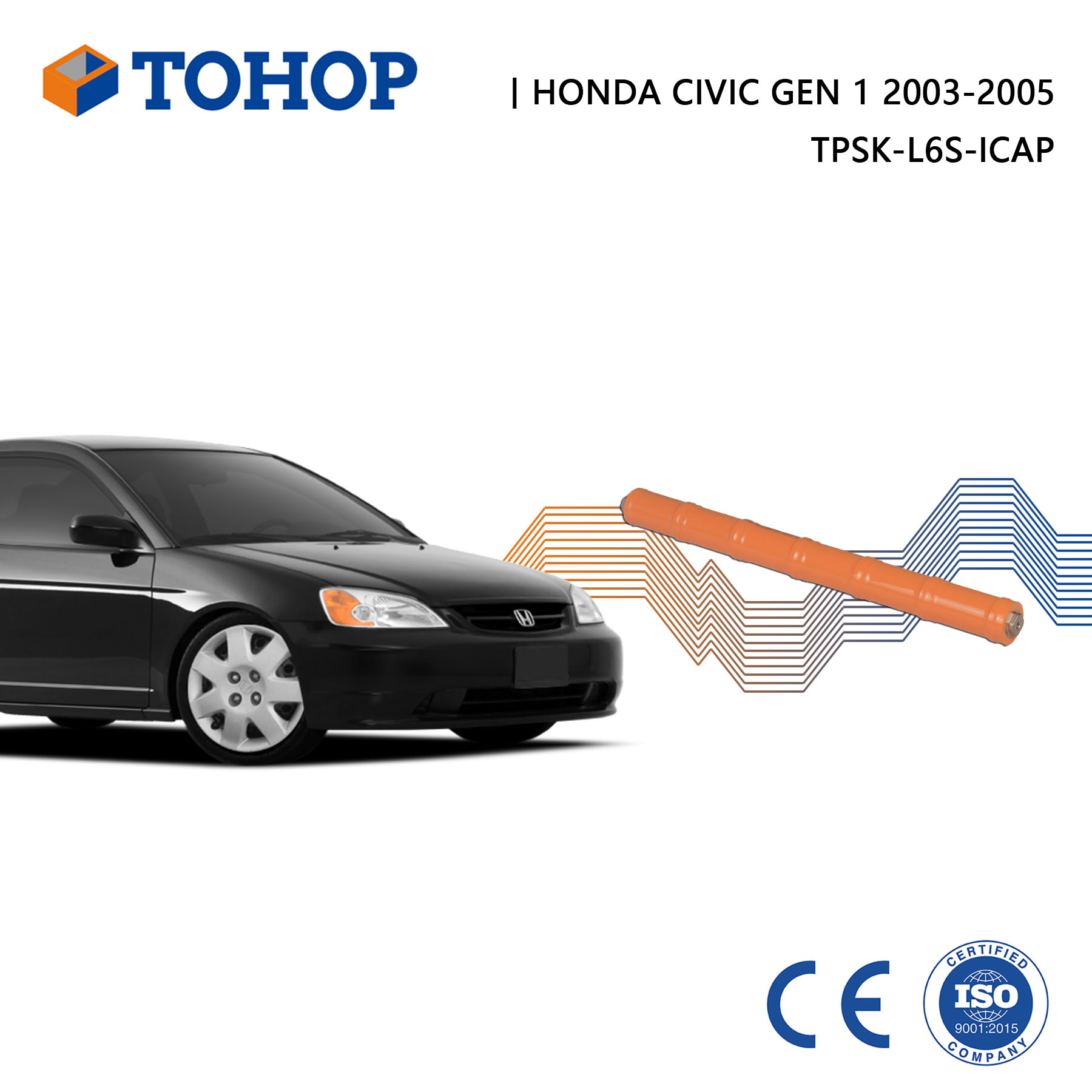 Honda Civic Gen.1 2004 Wiederaufladbare 7,2 V 6,5 Ah Hybridbatterie für HEV